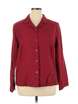 Karen Scott Long Sleeve Button-Down Shirt (view 1)