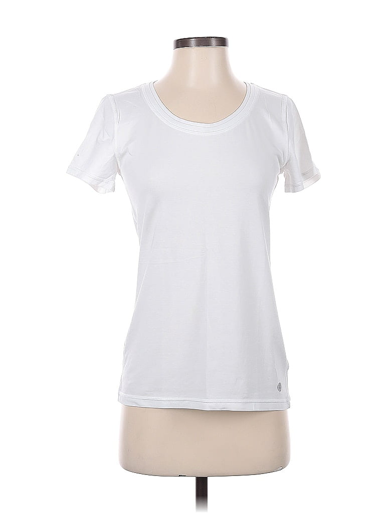 T by Talbots White Short Sleeve T-Shirt Size XS - photo 1