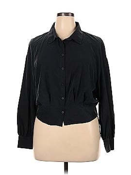 Zara TRF Long Sleeve Button-Down Shirt (view 1)