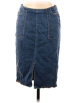 Who What Wear Denim Skirt (view 1)