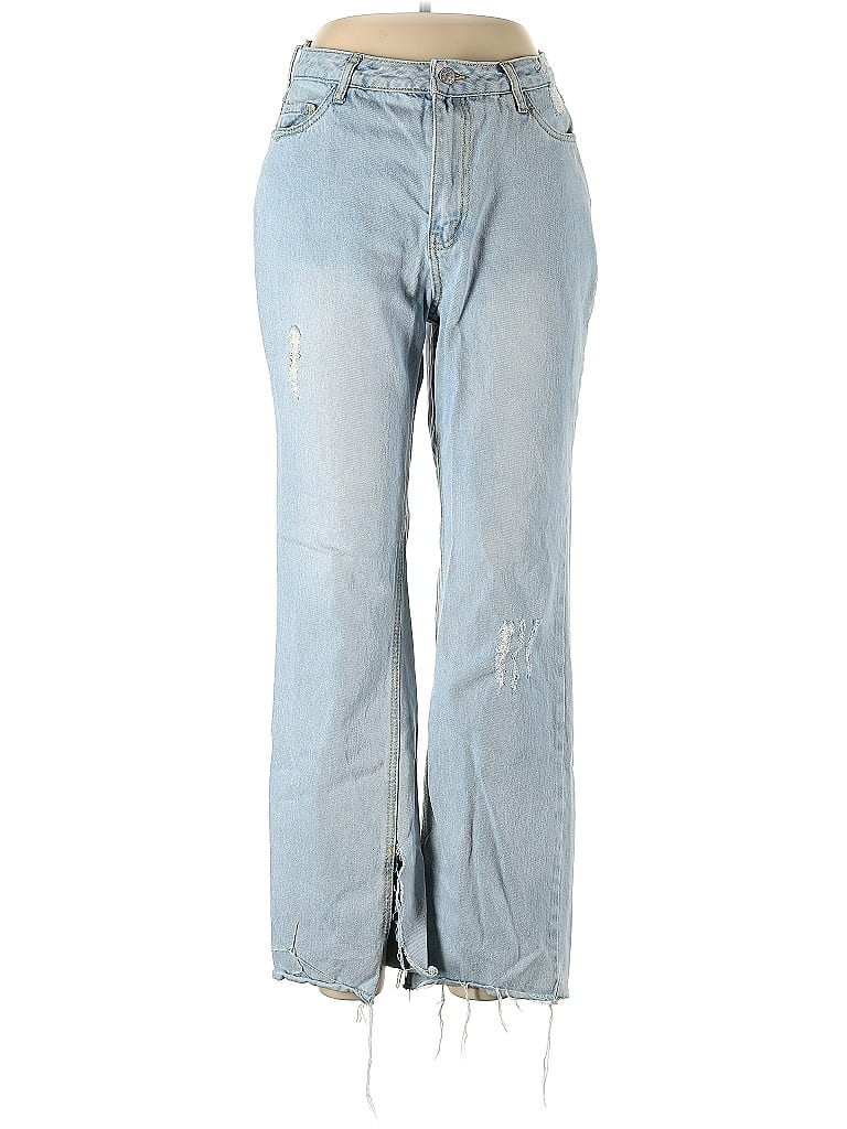 Avec Les Filles Acid Wash Print Blue Jeans 30 Waist - photo 1