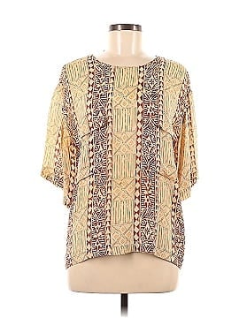 Alfred Sung Short Sleeve Silk Top (view 1)