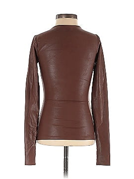 Naked Wardrobe Faux Leather Top (view 2)