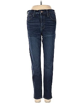 Madewell Petite 10" High-Rise Skinny Jeans in Hayes Wash (view 1)