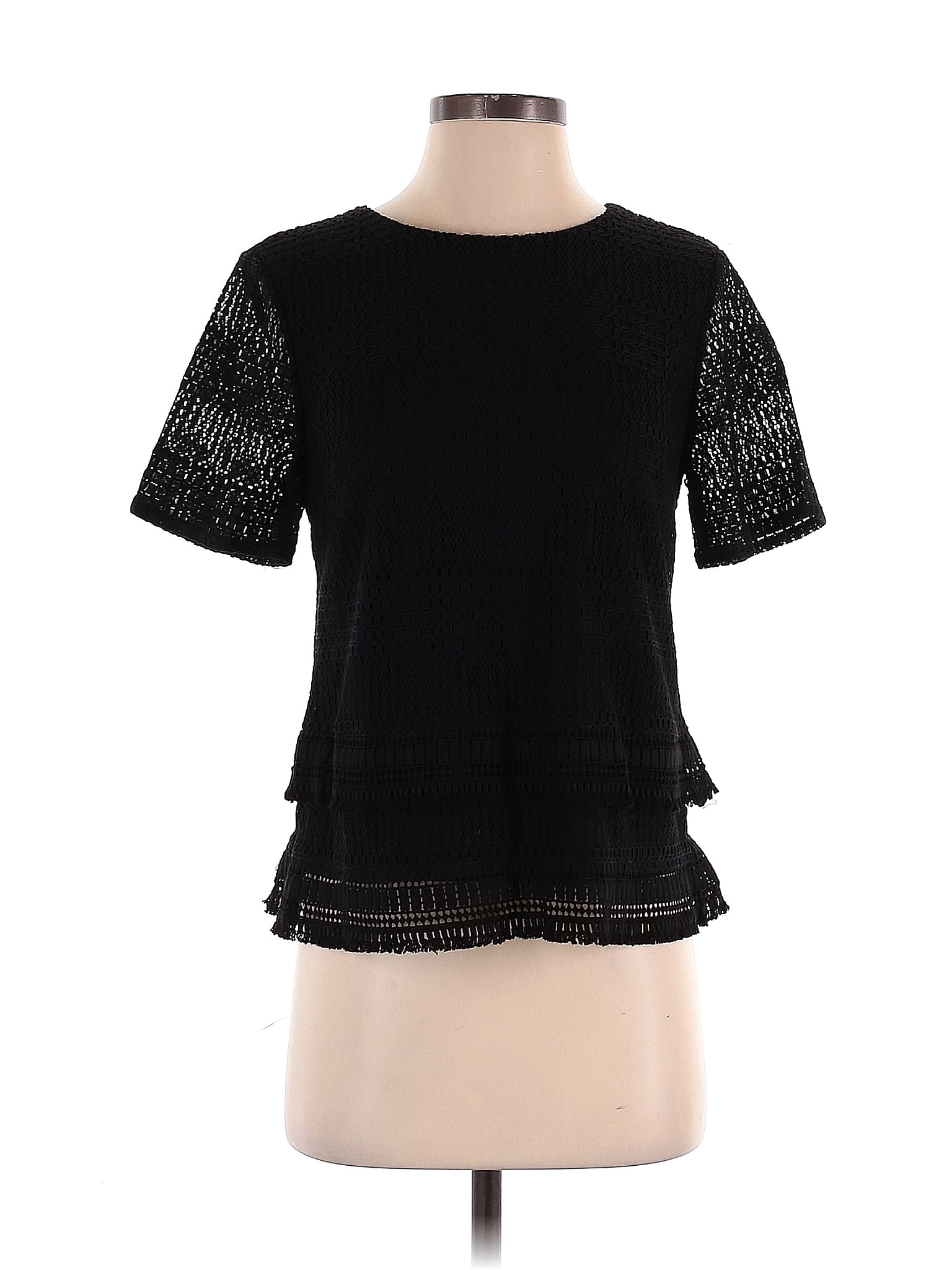 Banana Republic Black Short Sleeve Blouse Size XS - 69% off | ThredUp