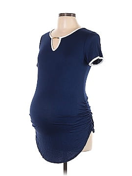 Due Time Maternity Short Sleeve Blouse (view 1)