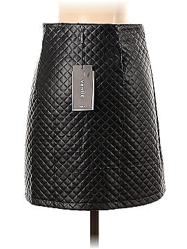 Venti6 Faux Leather Skirt (view 2)