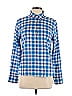 J.Crew Checkered-gingham Plaid Blue Long Sleeve Button-Down Shirt Size 12 - photo 1