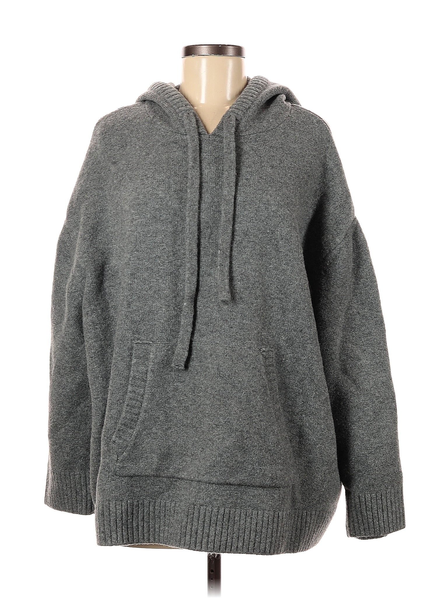 Zara Gray Pullover Hoodie Size M - 50% off | ThredUp