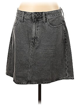 Madewell Curvy Denim High-Waist Straight Mini Skirt in Northboro Wash (view 1)