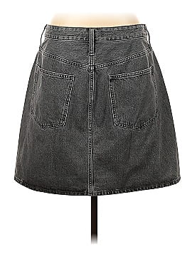 Madewell Curvy Denim High-Waist Straight Mini Skirt in Northboro Wash (view 2)