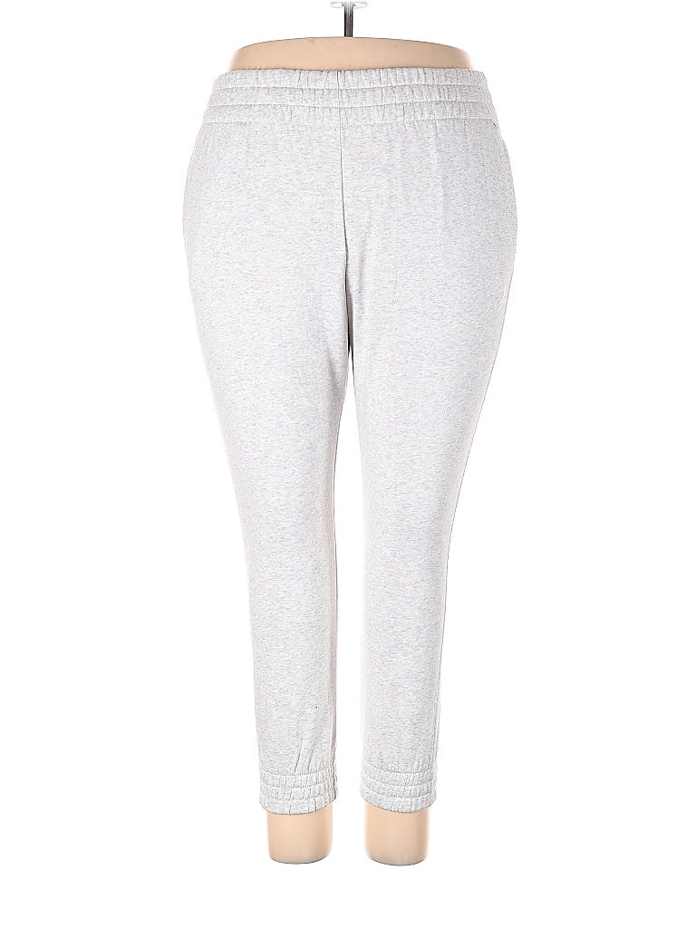 DSG Marled Solid Gray Sweatpants Size 2X (Plus) - photo 1
