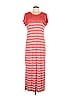 Downeast Stripes Red Casual Dress Size L - photo 1