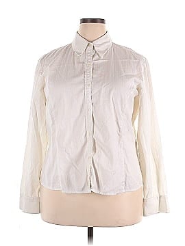 AK Anne Klein Long Sleeve Button-Down Shirt (view 1)
