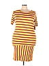 Lularoe Stripes Yellow Casual Dress Size 3X (Plus) - photo 1