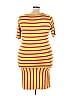Lularoe Stripes Yellow Casual Dress Size 3X (Plus) - photo 2