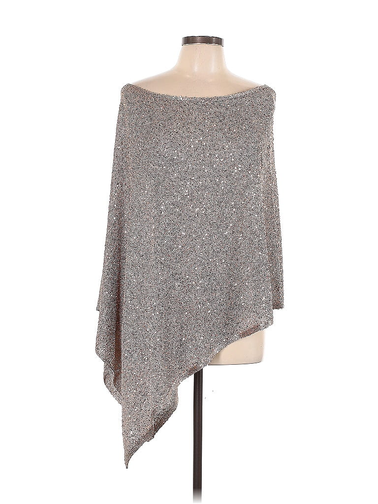 Alfani 100% Polyester Silver Poncho Size Lg - XL - 71% off | ThredUp