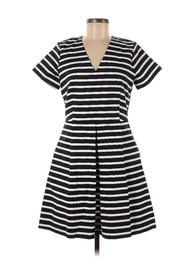 Gap Stripes Black Casual Dress Size 8 - photo 1