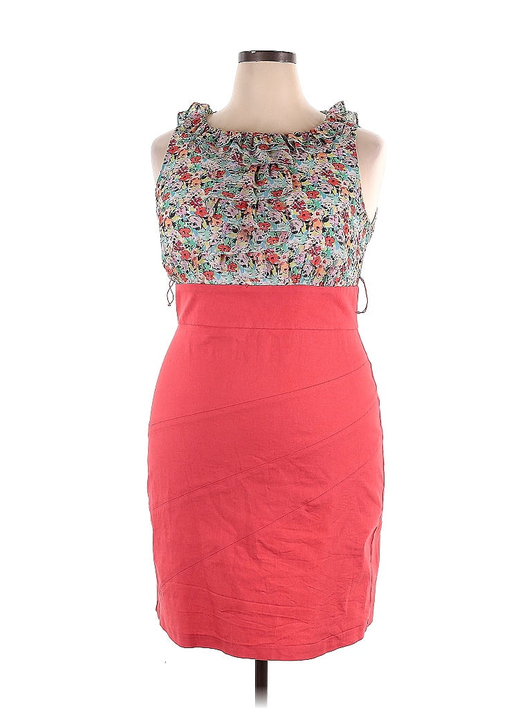 Alyx Floral Motif Red Casual Dress Size 18 (Plus) - photo 1
