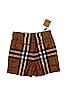 Burberry 100% Virgin Wool Plaid Brown Shorts Size 6 - photo 2