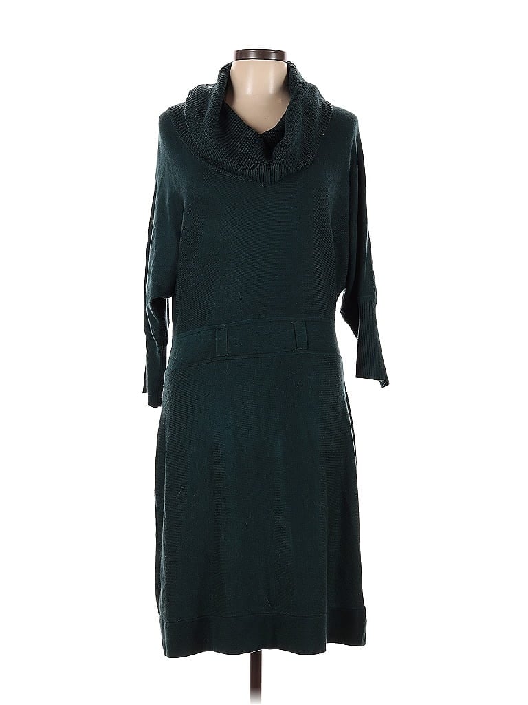 Eliza J Teal Casual Dress Size L - photo 1