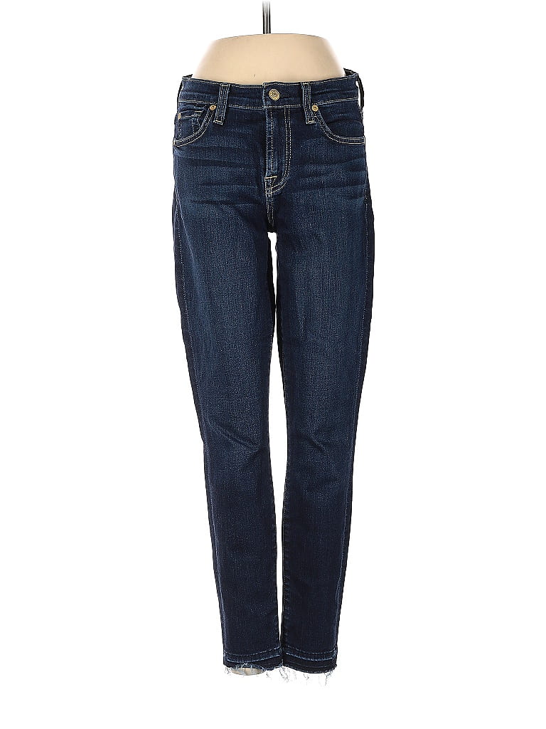 Pre-owned 7 For All Mankind Jeans In Blue