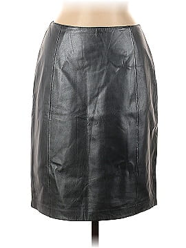 Kay Unger Leather Skirt (view 1)