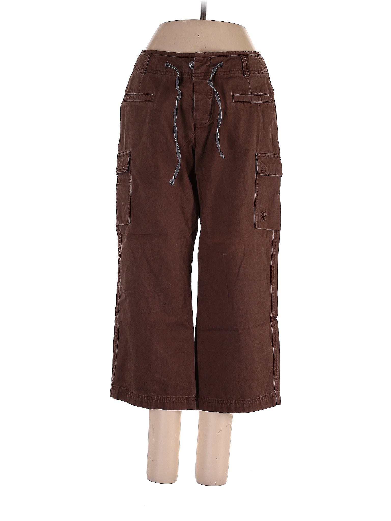 Mountain Hardwear 100 Cotton Brown Cargo Pants Size 4 61 off ThredUp