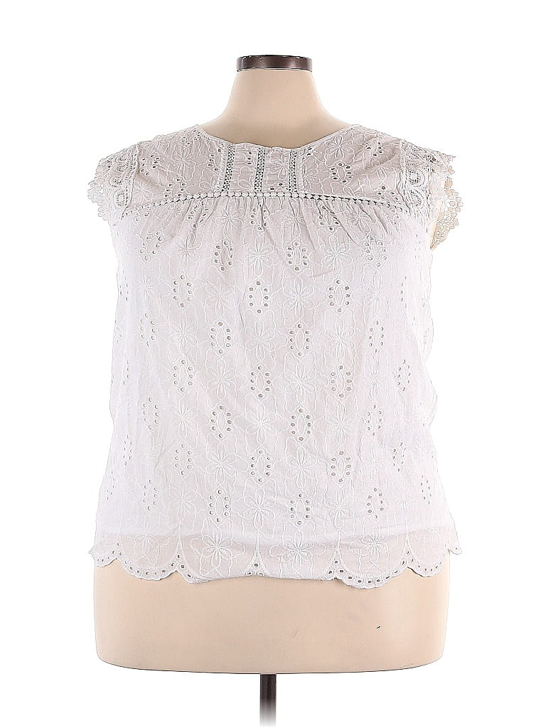 Débardeur Brodé Knox Rose - Blanc - Taille XS - Neuf Avec Étiquettes