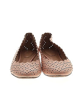 Chloé Perforated Leather Ballet Flat with Studs (view 2)