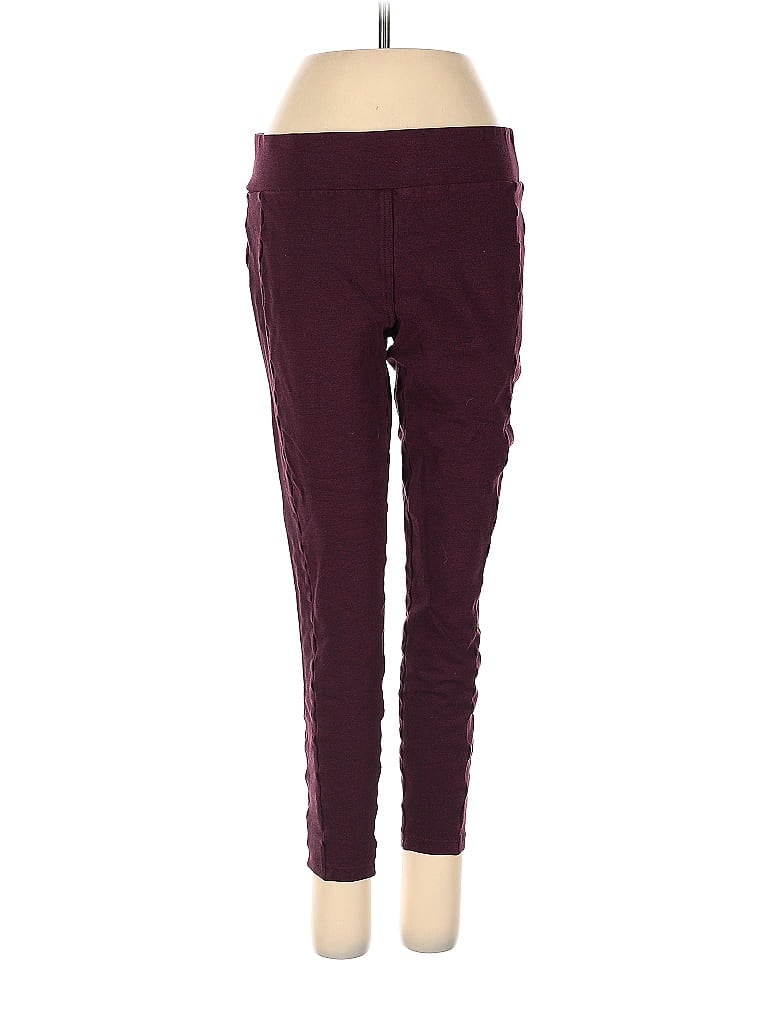 Pre-owned Ann Taylor Loft Casual Pants In Burgundy
