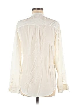 R | Label Long Sleeve Silk Top (view 2)