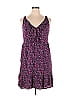 Ann Taylor LOFT Outlet 100% Rayon Marled Paisley Tweed Purple Casual Dress Size 14 - photo 1