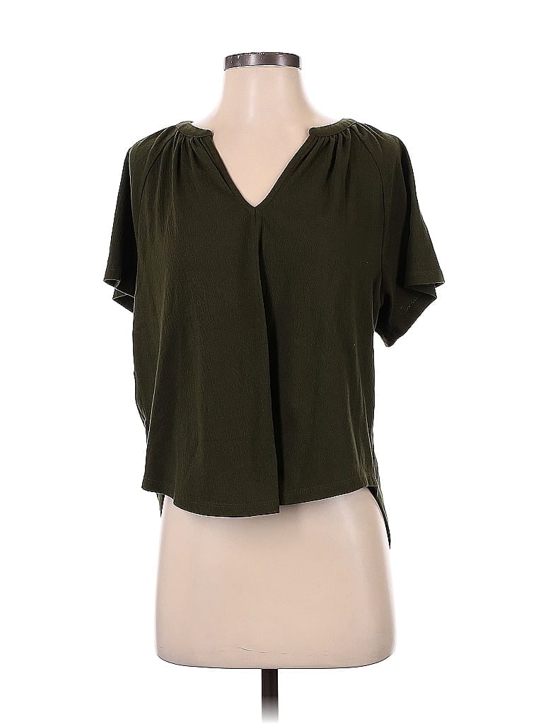 Ann Taylor LOFT Green Short Sleeve Blouse Size S - photo 1