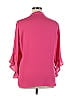 Counterparts 100% Polyester Pink Long Sleeve Blouse Size XL - photo 2
