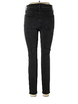 Madewell 10&quot; High-Rise Skinny Jeans in Black Frost (view 2)