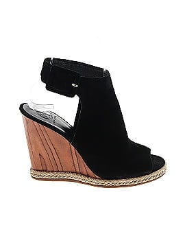 Tory Burch Suede and Wood Wedges (view 1)