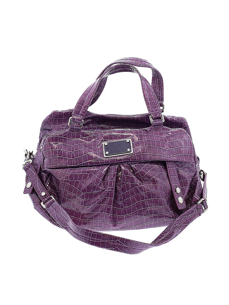 Marc by Marc Jacobs Marled Acid Wash Print Purple Satchel One Size - photo 1