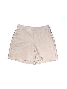 Halogen Faux Leather Shorts (view 1)