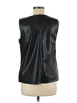 Calvin Klein Faux Leather Top (view 2)