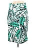 Eva Mendes by New York & Company Graphic Tropical Green Casual Skirt Size 8 - photo 1