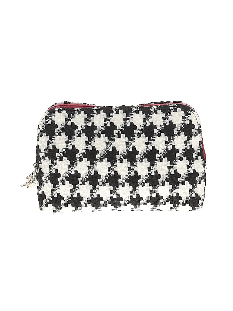 Unbranded Houndstooth Checkeredgingham Black Makeup Bag One Size 73