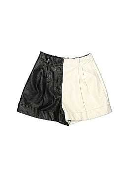 The Bar Dylan Faux Leather Shorts (view 1)