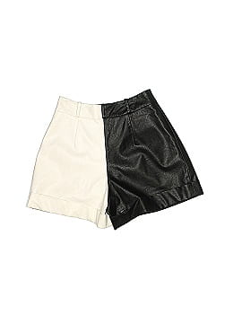 The Bar Dylan Faux Leather Shorts (view 2)