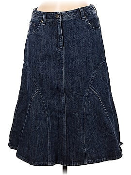 Garnet Hill Denim Skirt (view 1)