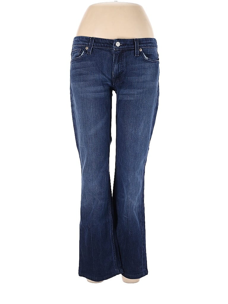 7 For All Mankind Hearts Blue Jeans 32 Waist - photo 1