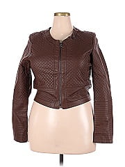Simply Styled Faux Leather Jacket