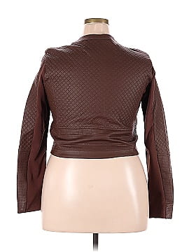 Simply Styled Faux Leather Jacket (view 2)