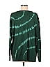 J.Jill Acid Wash Print Batik Tie-dye Green Pullover Sweater Size M (Tall) - photo 2