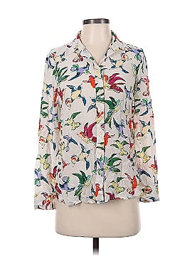 Maeve by Anthropologie 3/4 Sleeve Silk Top (view 1)
